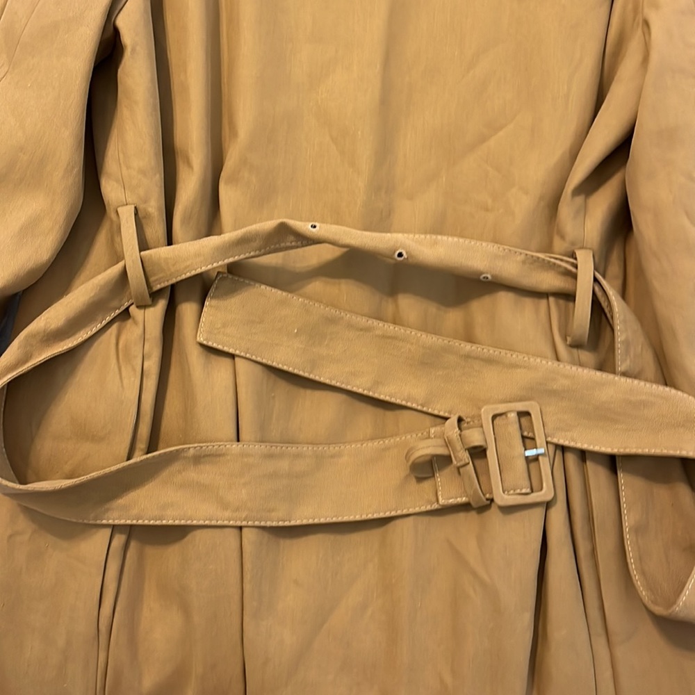 NWT The Row Rundi belted linen cotton coat in ochre - Picture 8 of 11